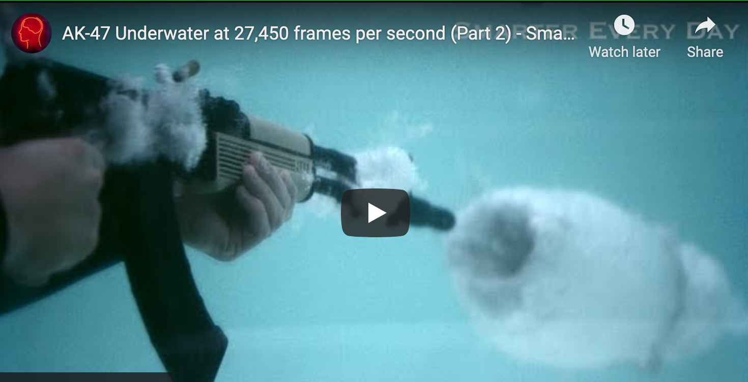 Physics of Guns Underwater
