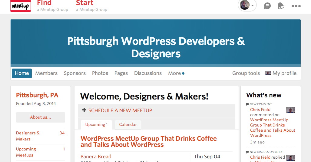 A New WordPress MeetUp